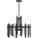 Guillford 4 Light 20 inch Matte Black Pendant Ceiling Light, Lighting One
