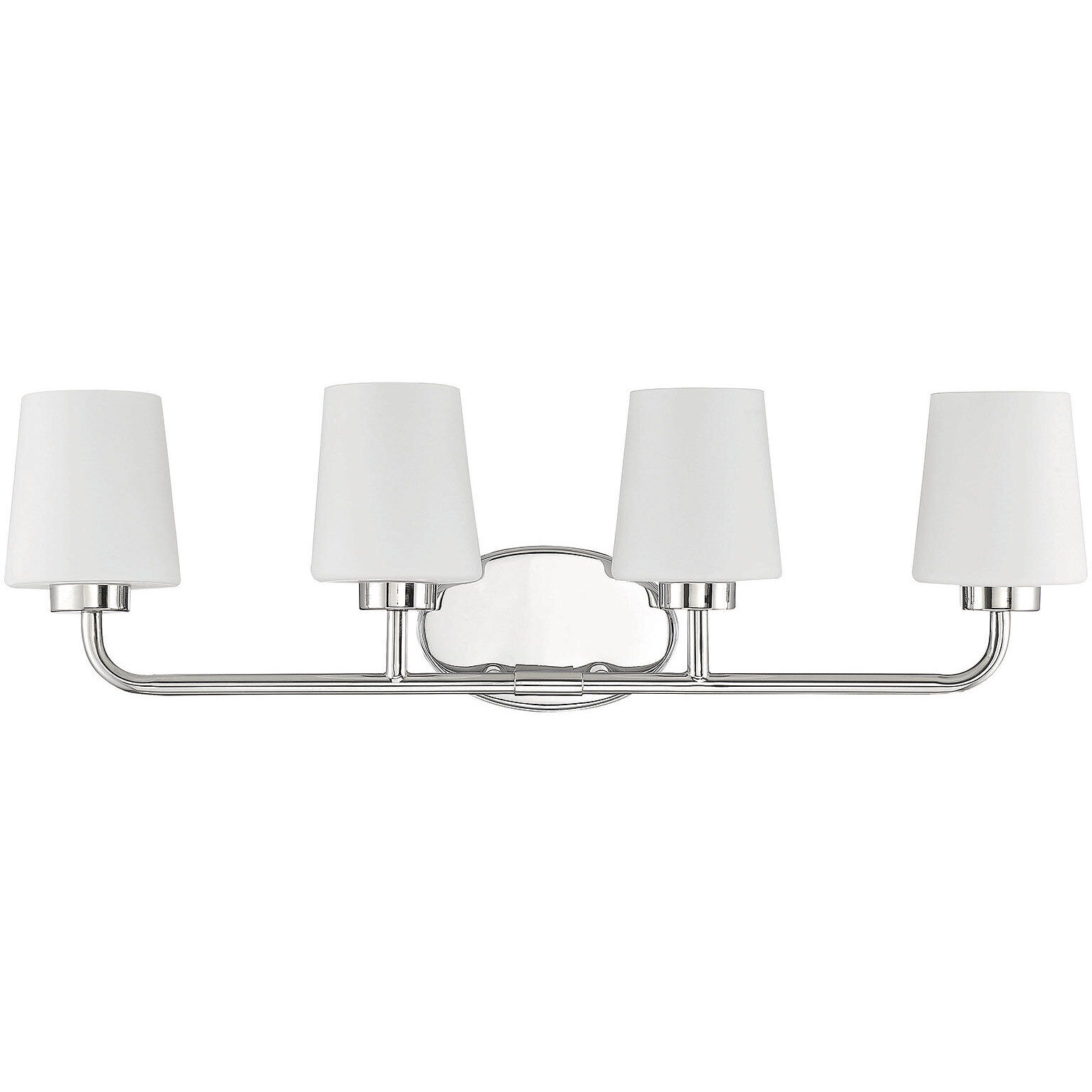Capra 4 Light 31 inch Polished Nickel Bathroom Vanity Light Wall Light, Essentials
