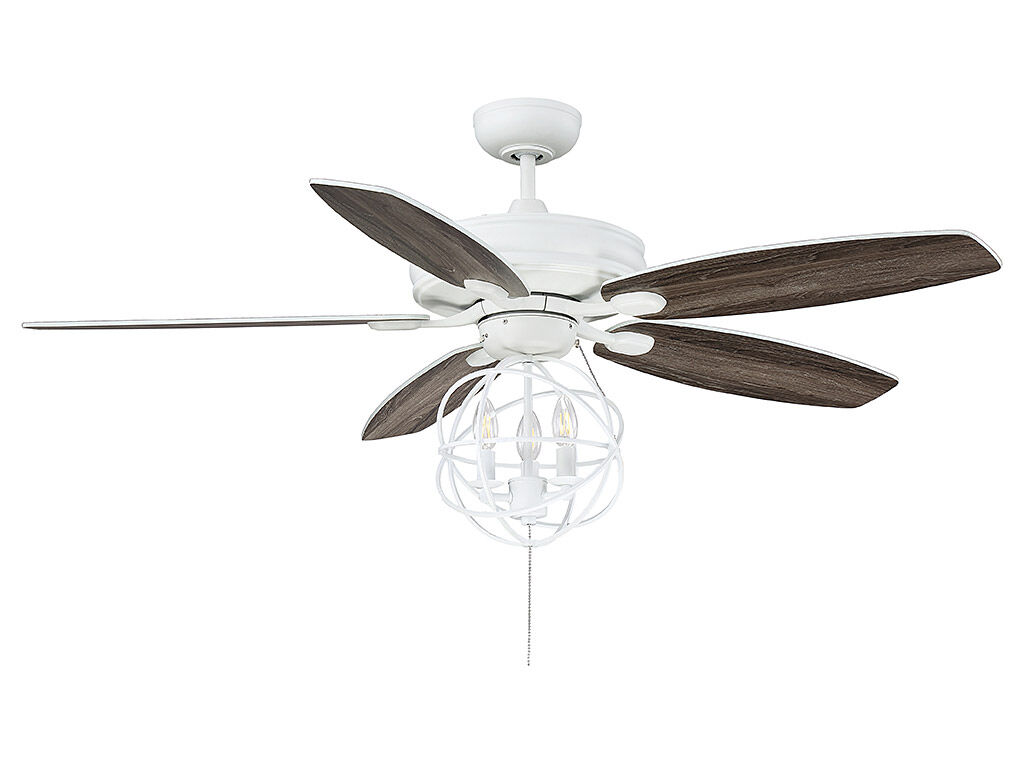 North LED White Fan Light kit