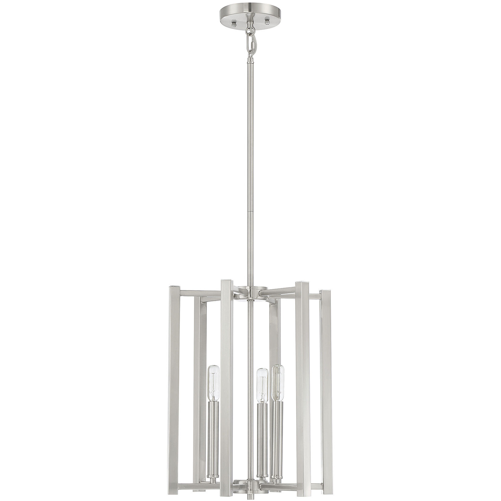 Benson 3 Light 13 inch Satin Nickel Pendant Ceiling Light, Essentials