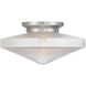 Norwich 1 Light 18 inch Satin Nickel Covertible SemiFlush Ceiling Light