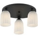 Baldwin 3 Light 18 inch Matte Black Flush Mount Ceiling Light, Essentials