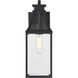Emery 1 Light 16 inch Matte Black Outdoor Wall Lantern