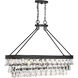 Windham 8 Light 38 inch English Bronze Linear Chandelier Ceiling Light