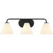 Blair 3 Light 25.5 inch Black Bath Wall Light