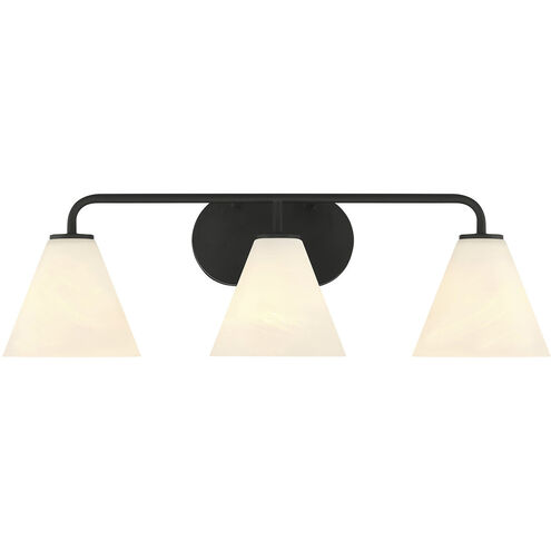Blair 3 Light 25.5 inch Black Bath Wall Light