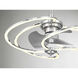 Hydra 12 inch Polished Chrome with Silver Blades Fan D'Lier