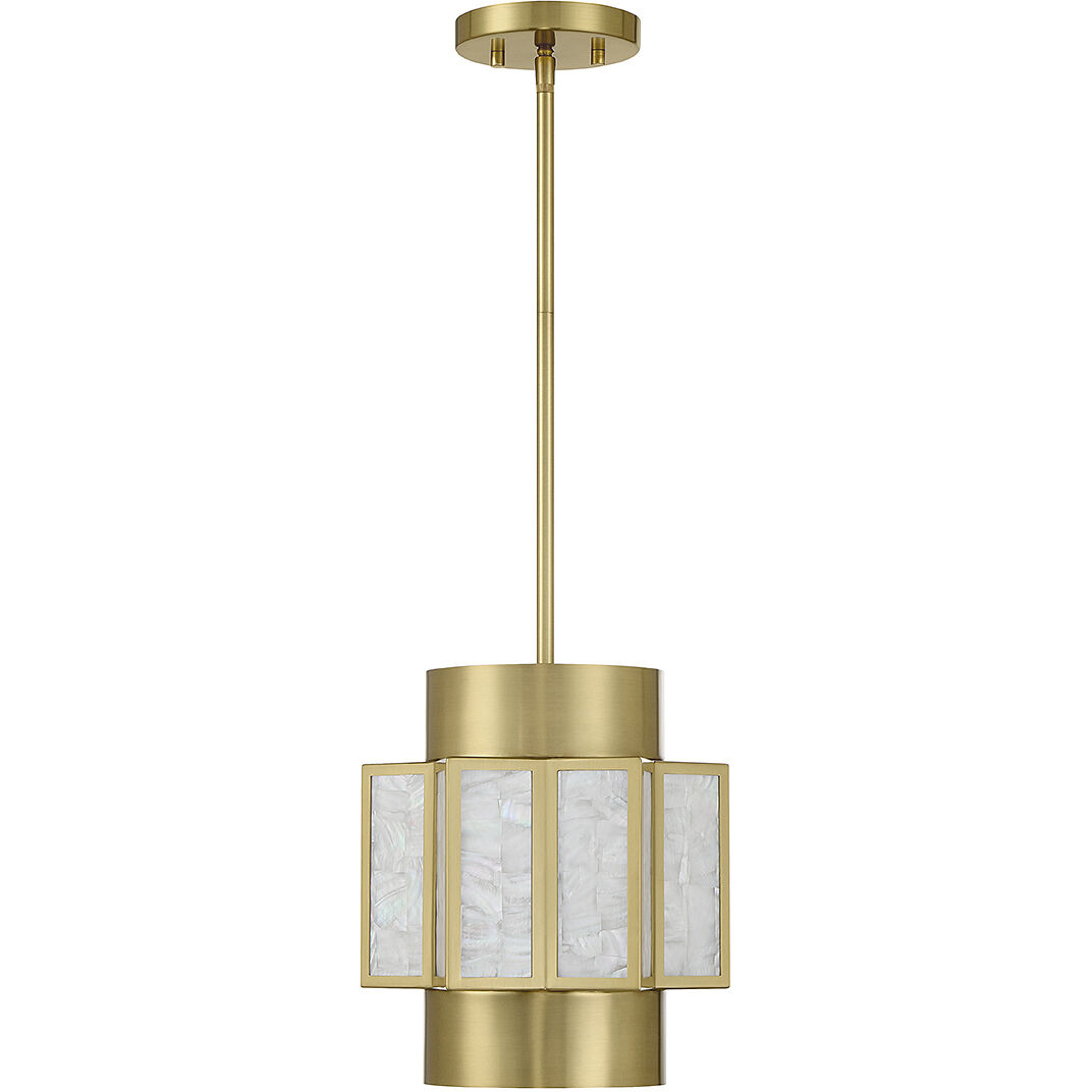 Gideon 3 Light 16 inch Warm Brass Pendant Ceiling Light