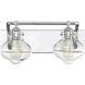 Allman 2 Light 17.75 inch Polished Chrome Bath Light Wall Light