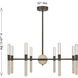 Linden LED 32 inch Mediterranean Bronze Chandelier Ceiling Light