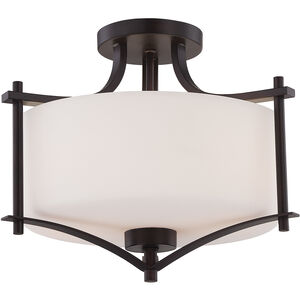Colton 2 Light 15 inch English Bronze Semi-Flush Ceiling Light, Essentials