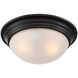 Savoy House 2 Light 11 inch English Bronze Flush Mount Ceiling Light