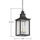 Monte Grande 4 Light 13 inch Slate Outdoor Hanging Lantern