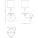 Aubree 1 Light 5.5 inch Polished Nickel Sconce Wall Light