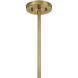 Antolini 5 Light 28.5 inch Warm Brass Pendant Ceiling Light