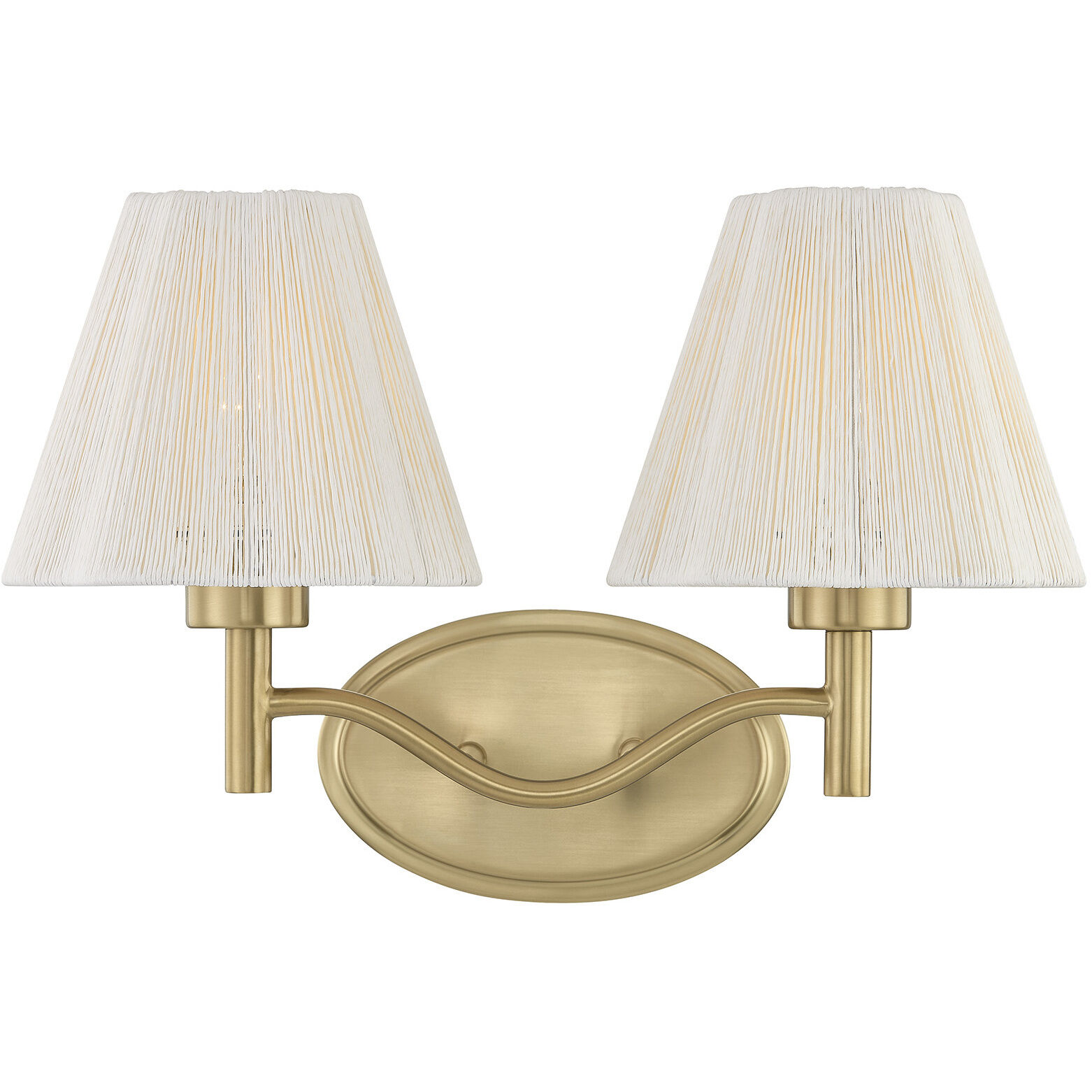 Rosa 2 Light 17 inch Noble Brass Bathroom Vanity Light Wall Light