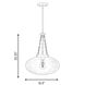 Willow 1 Light 16.5 inch Warm Brass Pendant Ceiling Light