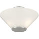 Blair 3 Light 15 inch Satin Nickel Convertible Semi-Flush or Pendant Ceiling Light
