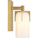 Caldwell 1 Light 4.75 inch Warm Brass Bathroom Vanity Light Wall Light