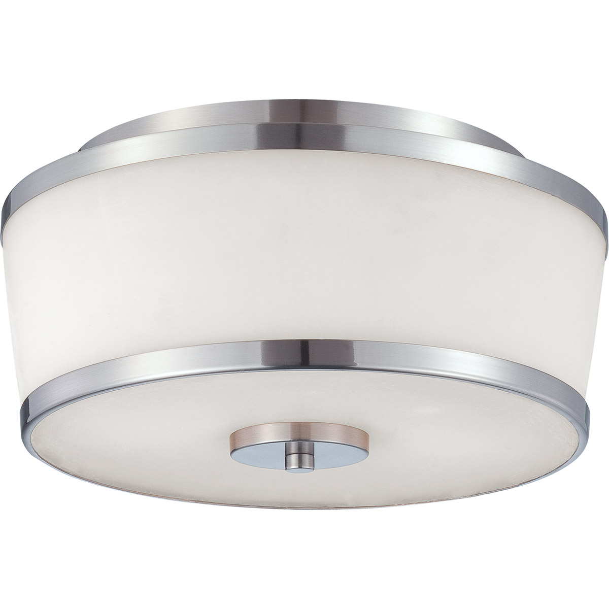 Hagen 2 Light 13 inch Satin Nickel Flush Mount Ceiling Light