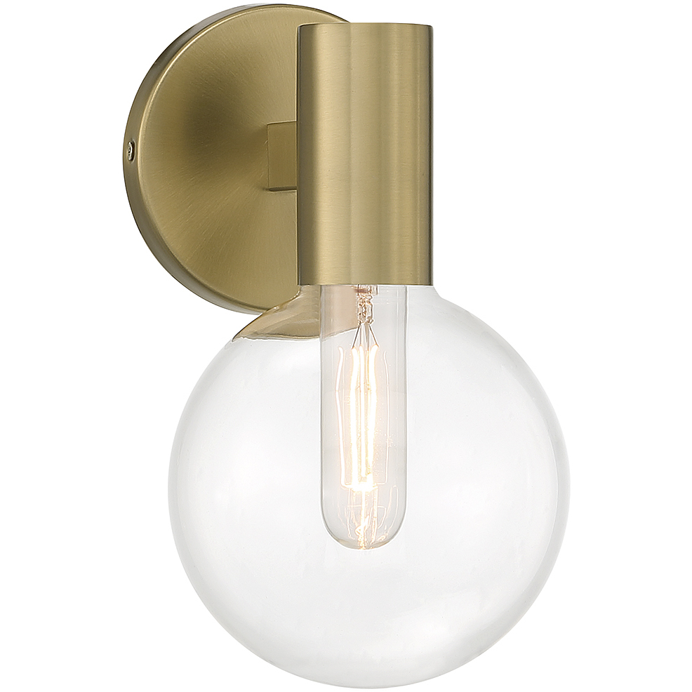 Wright 1 Light 5.75 inch Warm Brass Wall Sconce Wall Light