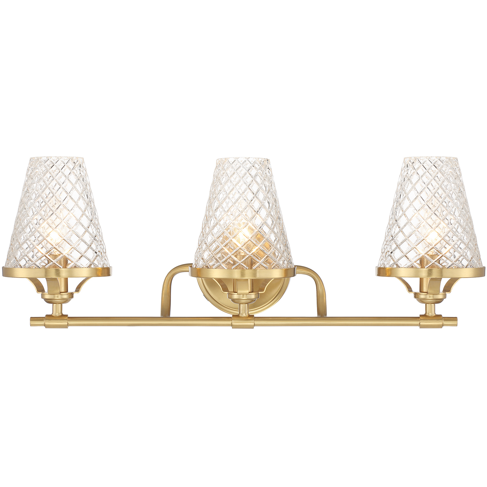Candler 3 Light 24 inch Warm Brass Bathroom Vanity Light Wall Light