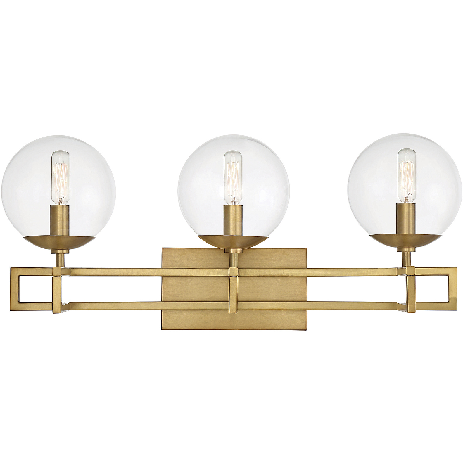 Crosby 3 Light 24 inch Warm Brass Bathroom Vanity Light Wall Light, Essentials