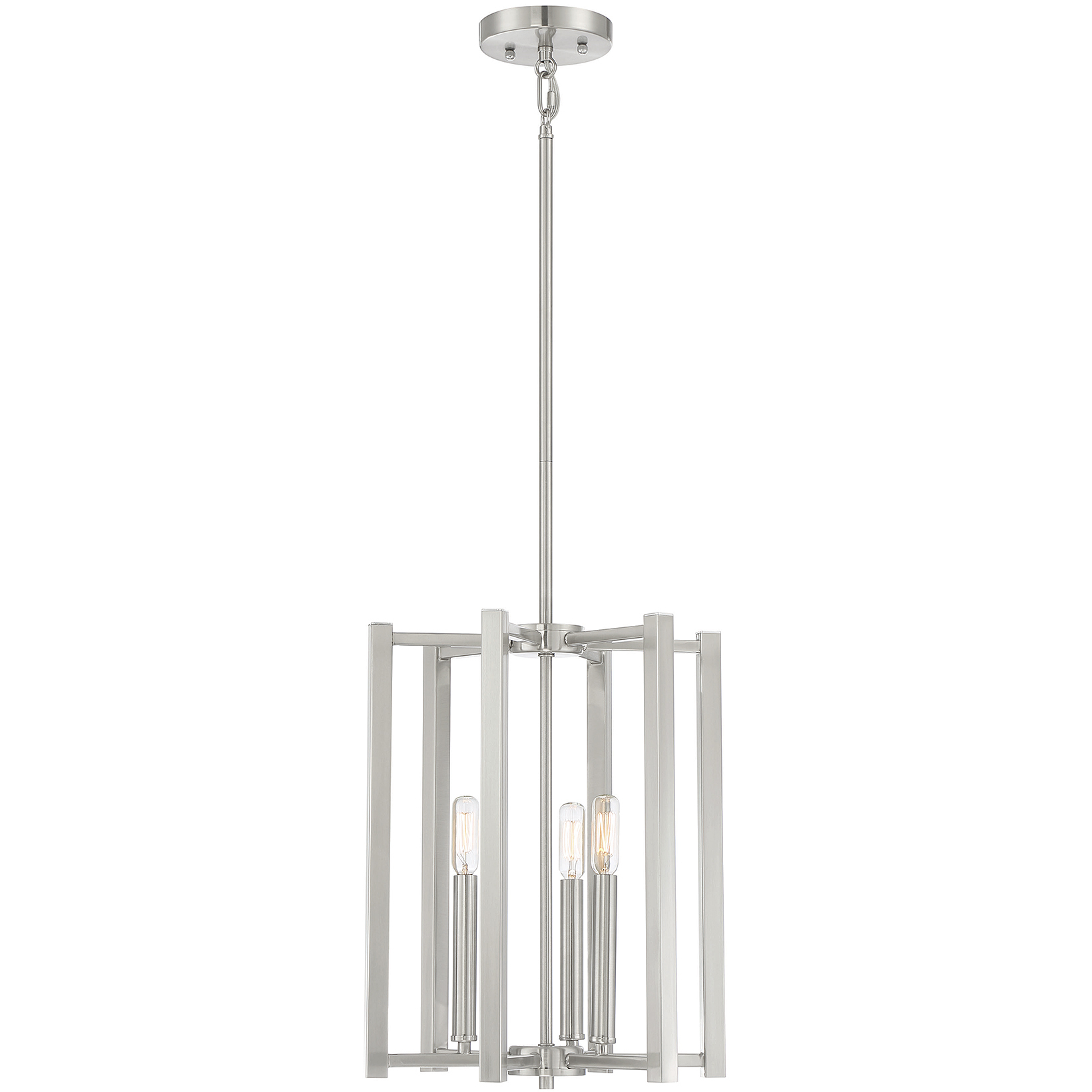 Savoy House 3 7700 3 SN Benson 3 Light 13 inch Satin Nickel Pendant Ceiling Light Essentials