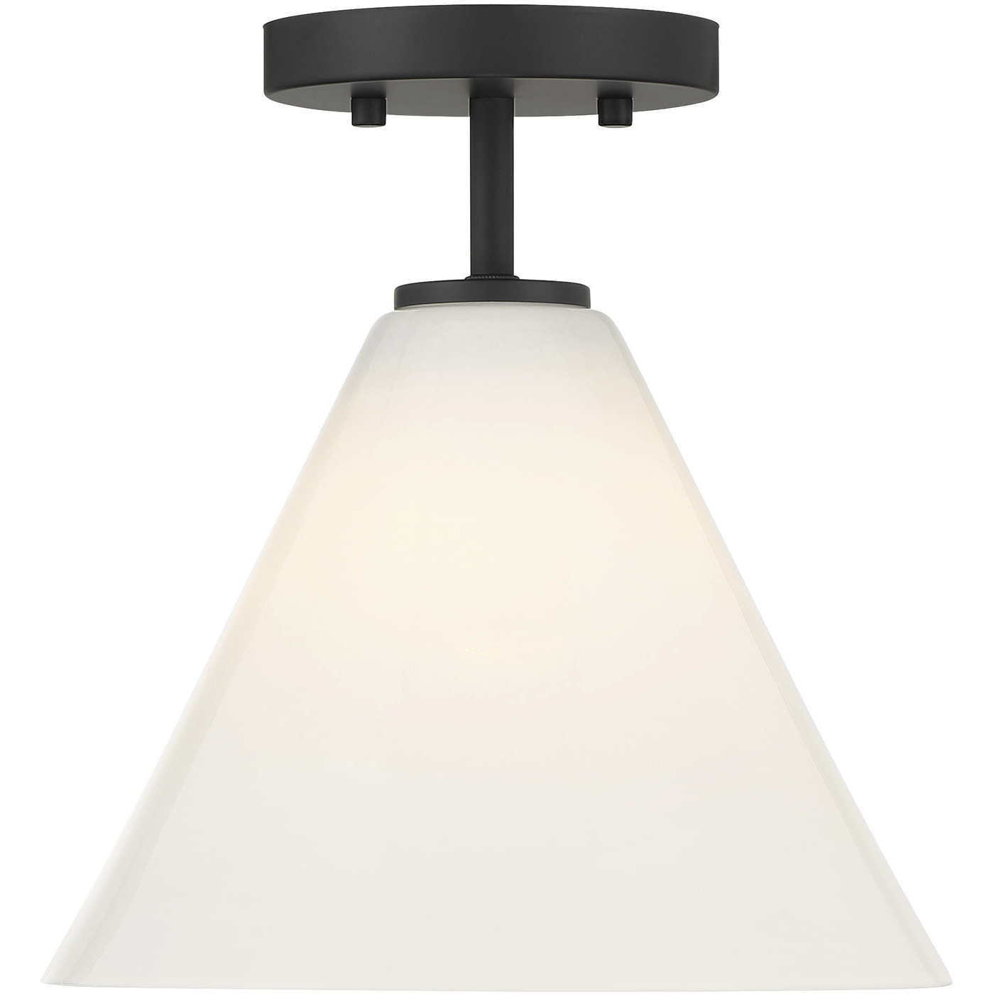 Blair 1 Light 10 inch Matte Black Mini-Pendant or Semi-Flush Ceiling Light