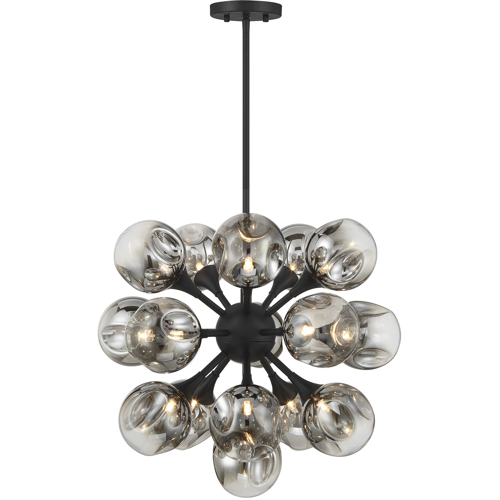 Matisse 16 Light 22 inch Matte Black Chandelier Ceiling Light