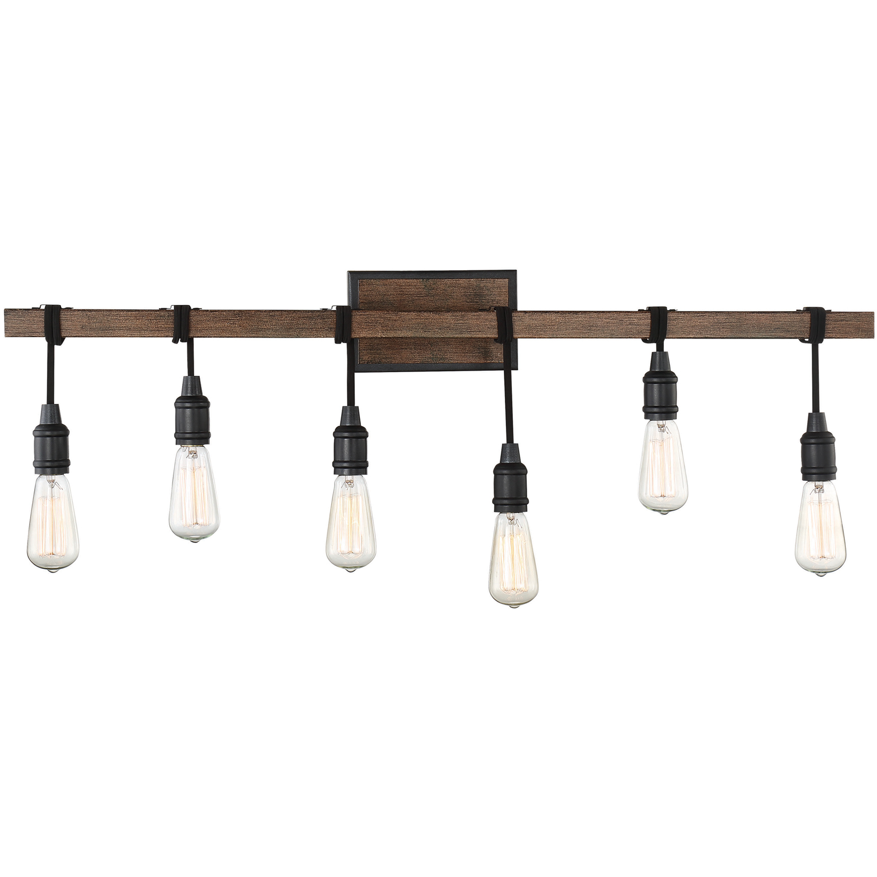 Burgess 6 Light 39 inch Durango Bathroom Vanity Light Wall Light
