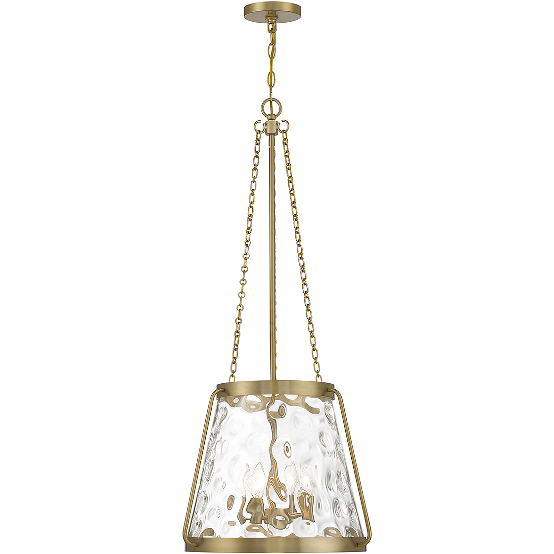 Savoy House 718044322 Crawford 4 Light 18 inch Warm Brass Pendant
