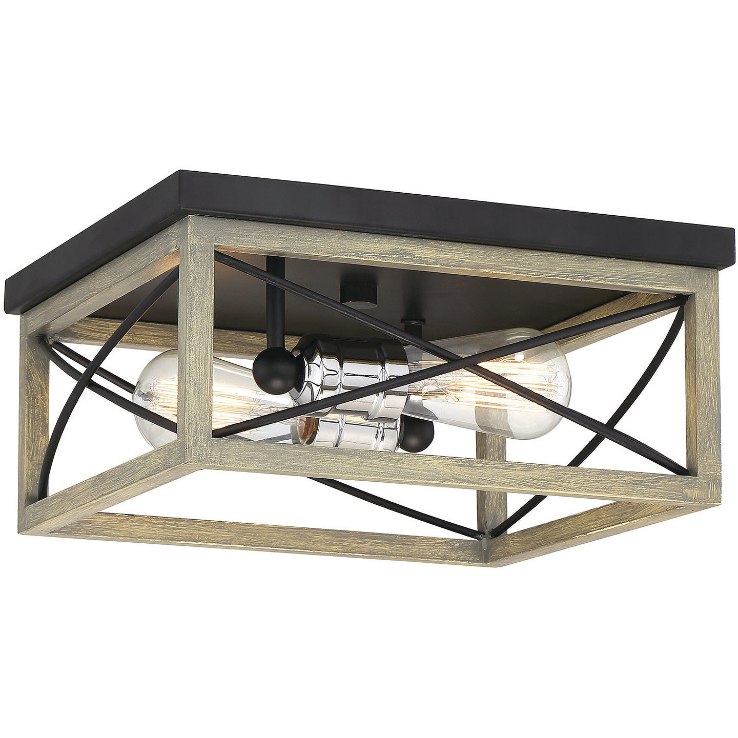 Nash 2 Light 12 inch Nantucket Flush Mount Ceiling Light