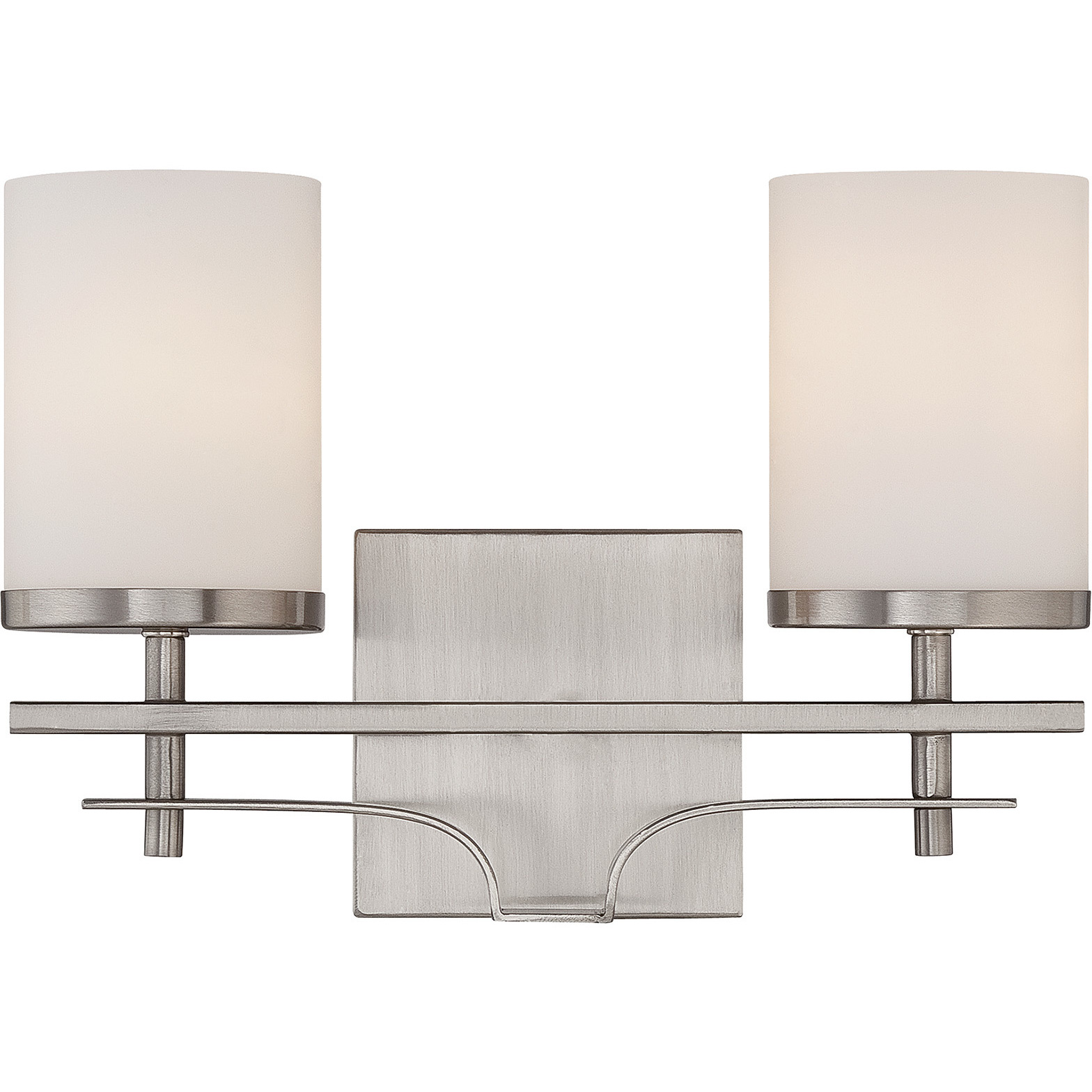 Colton 2 Light 13.5 inch Satin Nickel Bathroom Vanity Light Wall Light, Essentials