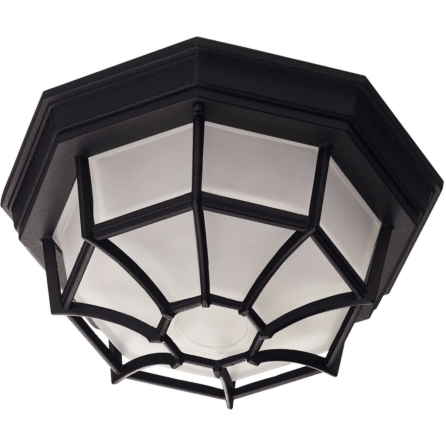Exterior Collections 1 Light 11 inch Black Outdoor Flush Mount