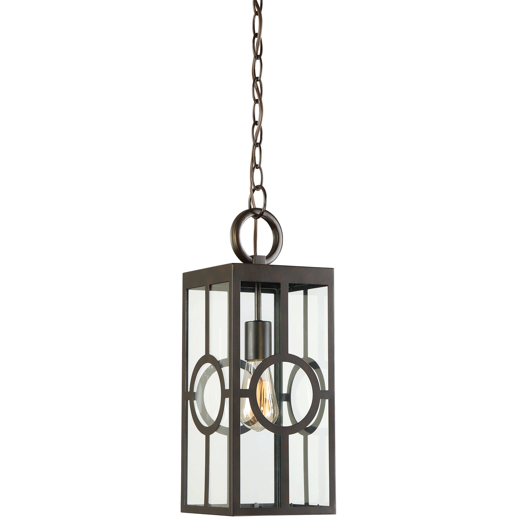 Lauren 1 Light 6.5 inch English Bronze Outdoor Hanging Lantern
