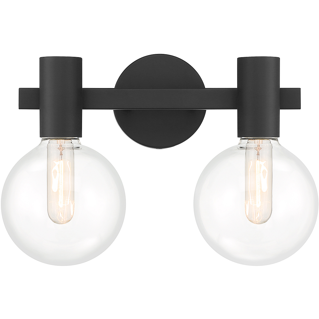 Savoy House 8-3076-2-BK Wright 2 Light 15.5 inch Black Bathroom