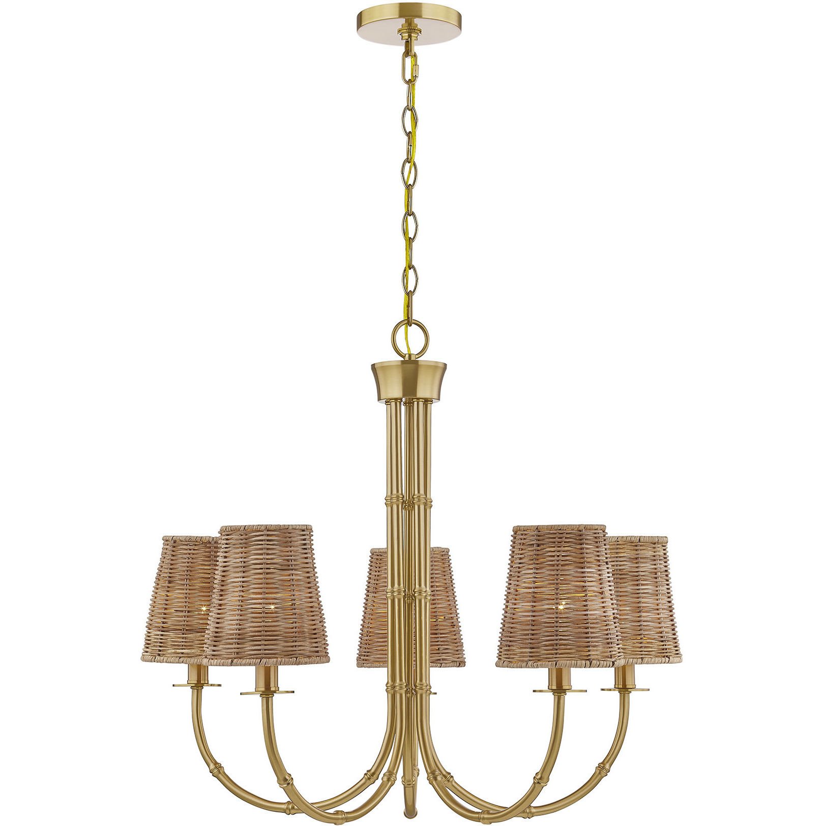 Savoy House 1-3960-5-322 Ashbury 5 Light 27.5 inch Warm Brass