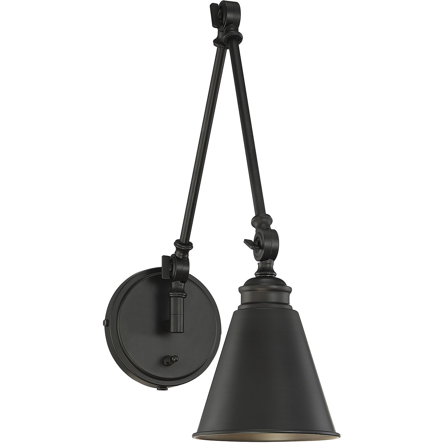 Black arm sconce on sale