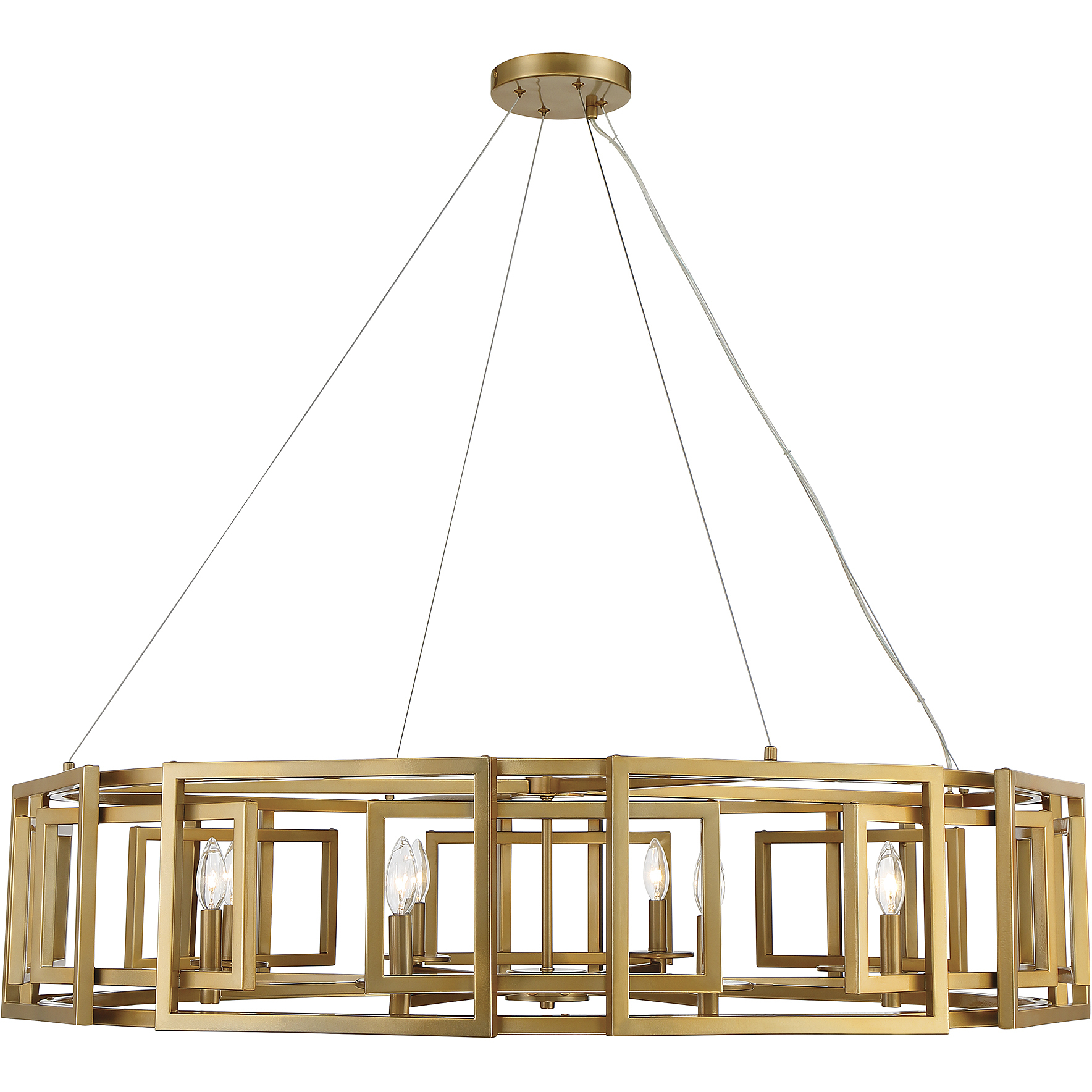 Radcliffe 8 Light 45 inch Burnished Brass Chandelier Ceiling Light
