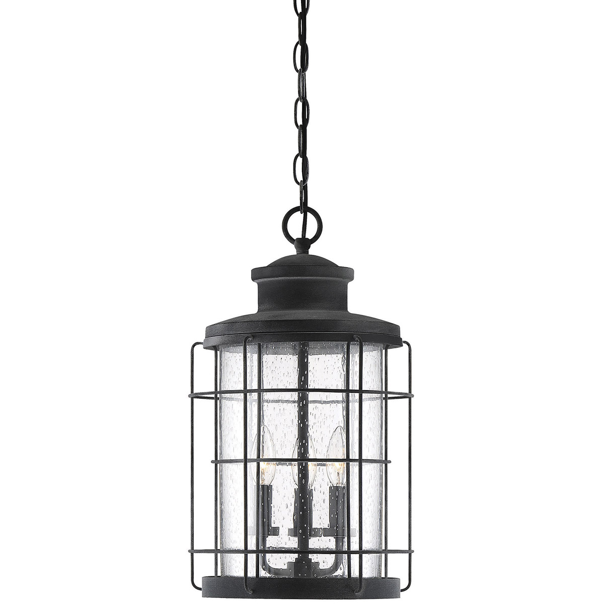 Fletcher 3 Light 10.8 inch Oxidized Black Outdoor Hanging Lantern
