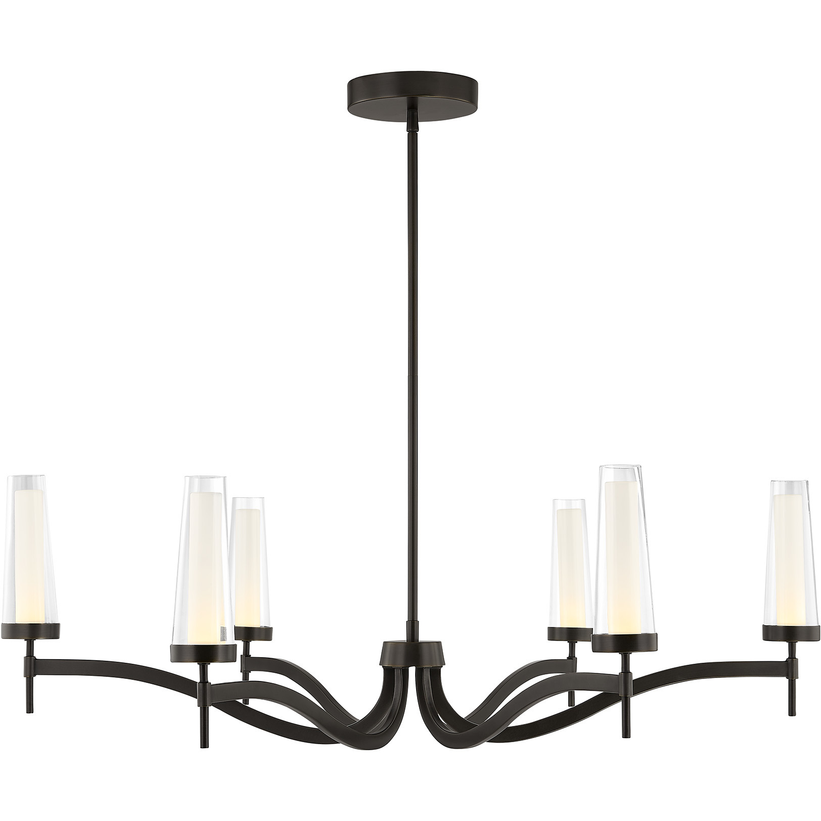 Butler LED 40 inch Mediterranean Bronze Chandelier Ceiling Light
