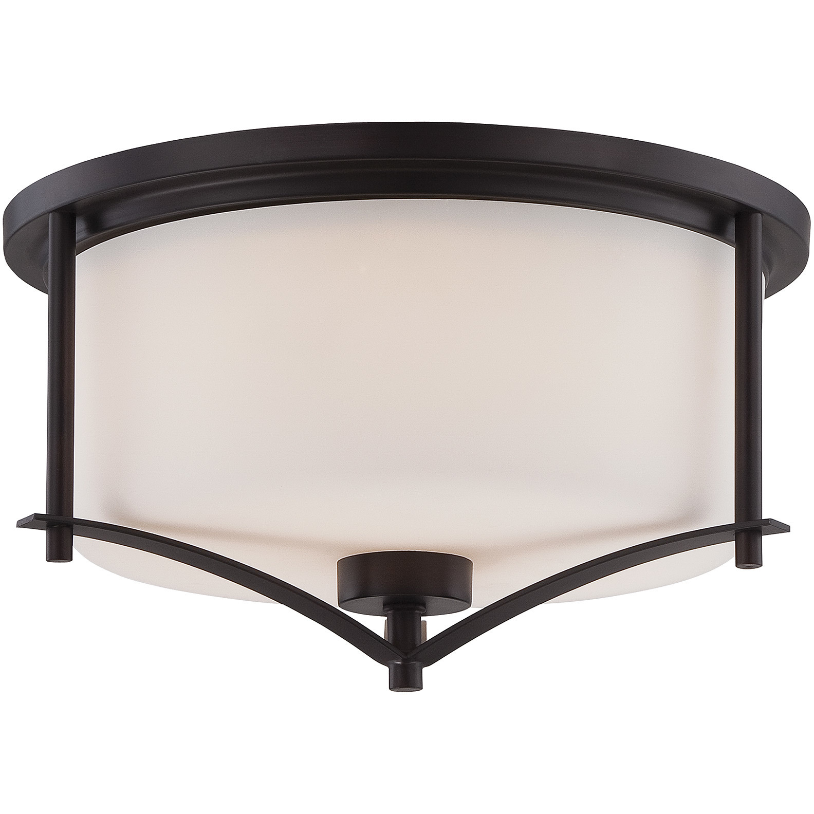 Colton 2 Light 14.5 inch English Bronze Flush Mount Ceiling Light, Essentials