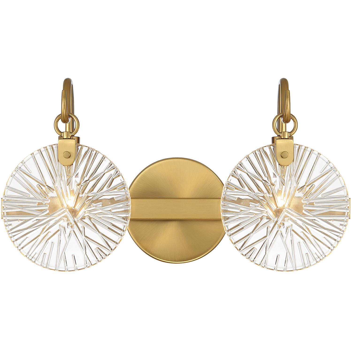 Addison 2 Light 16 inch Warm Brass Bathroom Vanity Light Wall Light