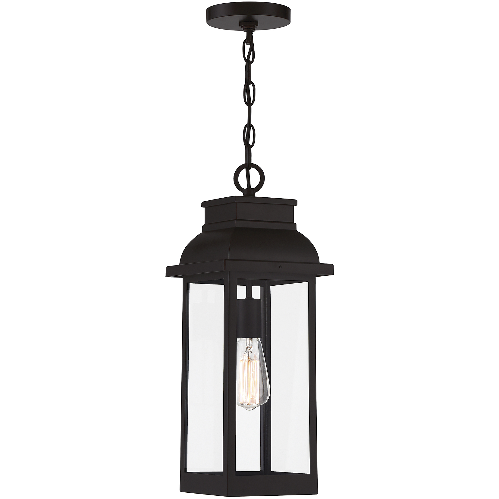 Drexel 1 Light 7.5 inch English Bronze Outdoor Hanging Lantern, Lighting One