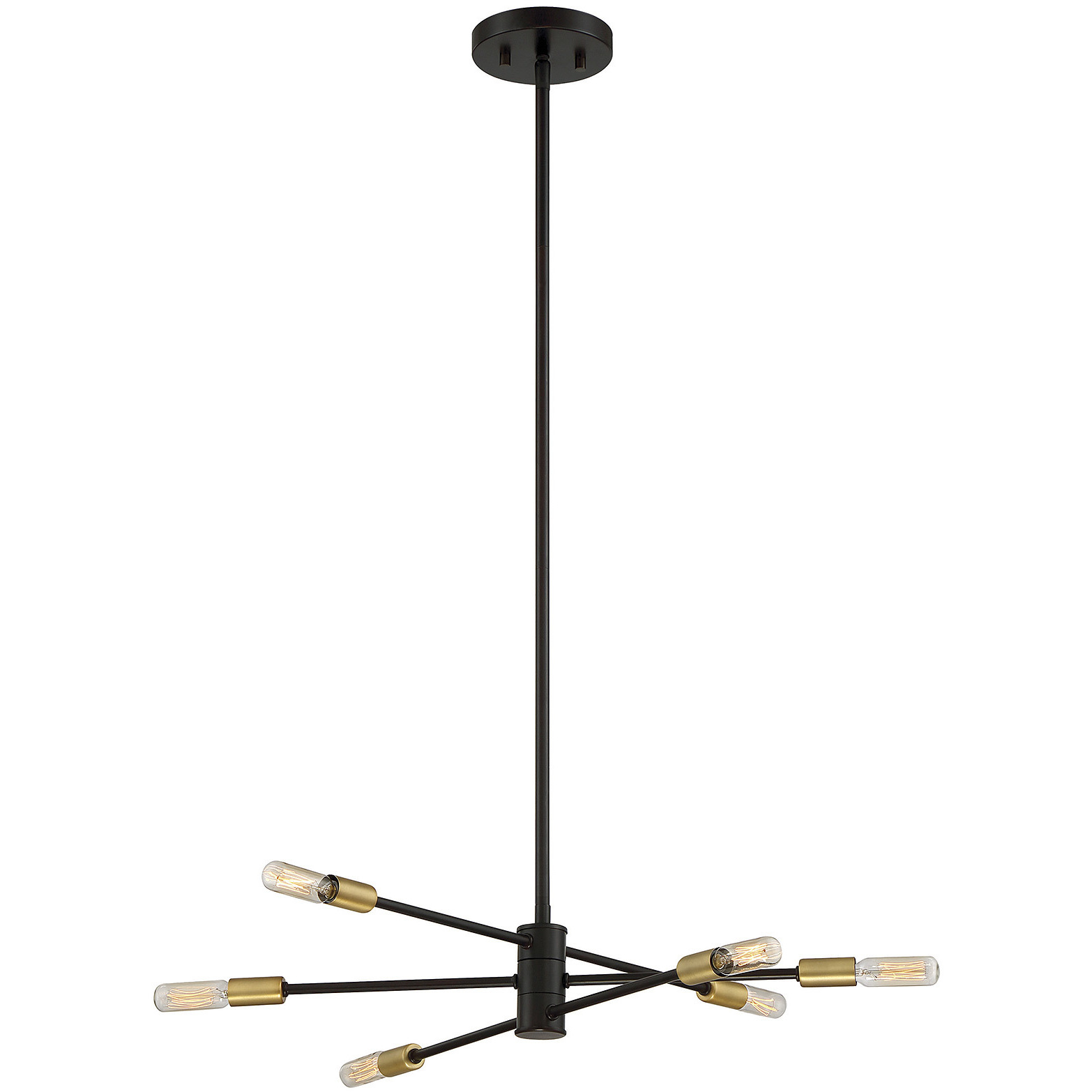 Savoy House 1-7000-6-77 Lyrique 6 Light 21.75 inch Bronze