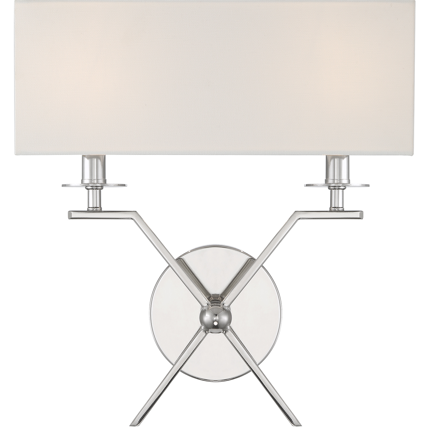 Arondale 2 Light 14 inch Polished Nickel Wall Sconce Wall Light