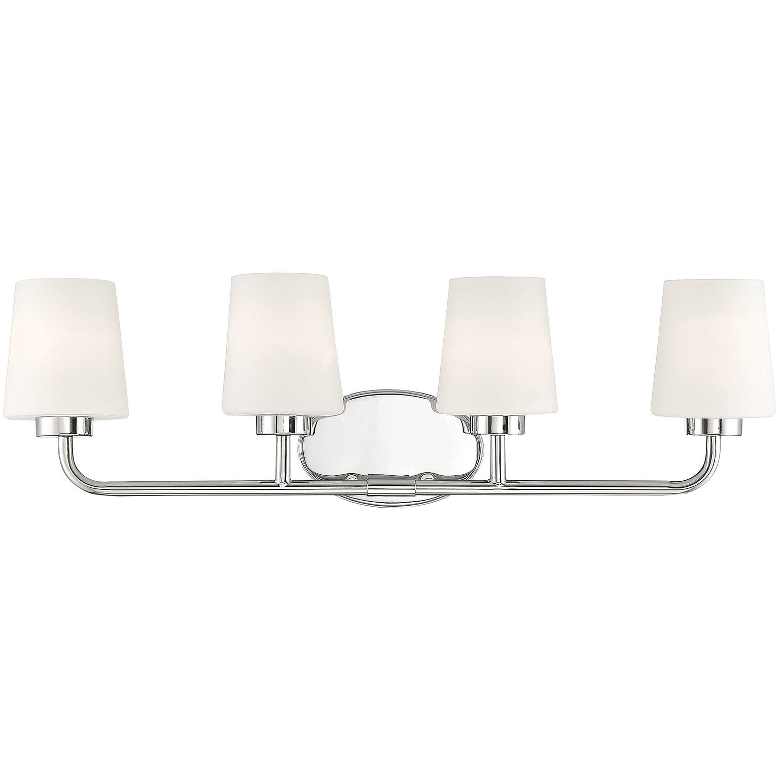 Capra 4 Light 31 inch Polished Nickel Bathroom Vanity Light Wall Light, Essentials