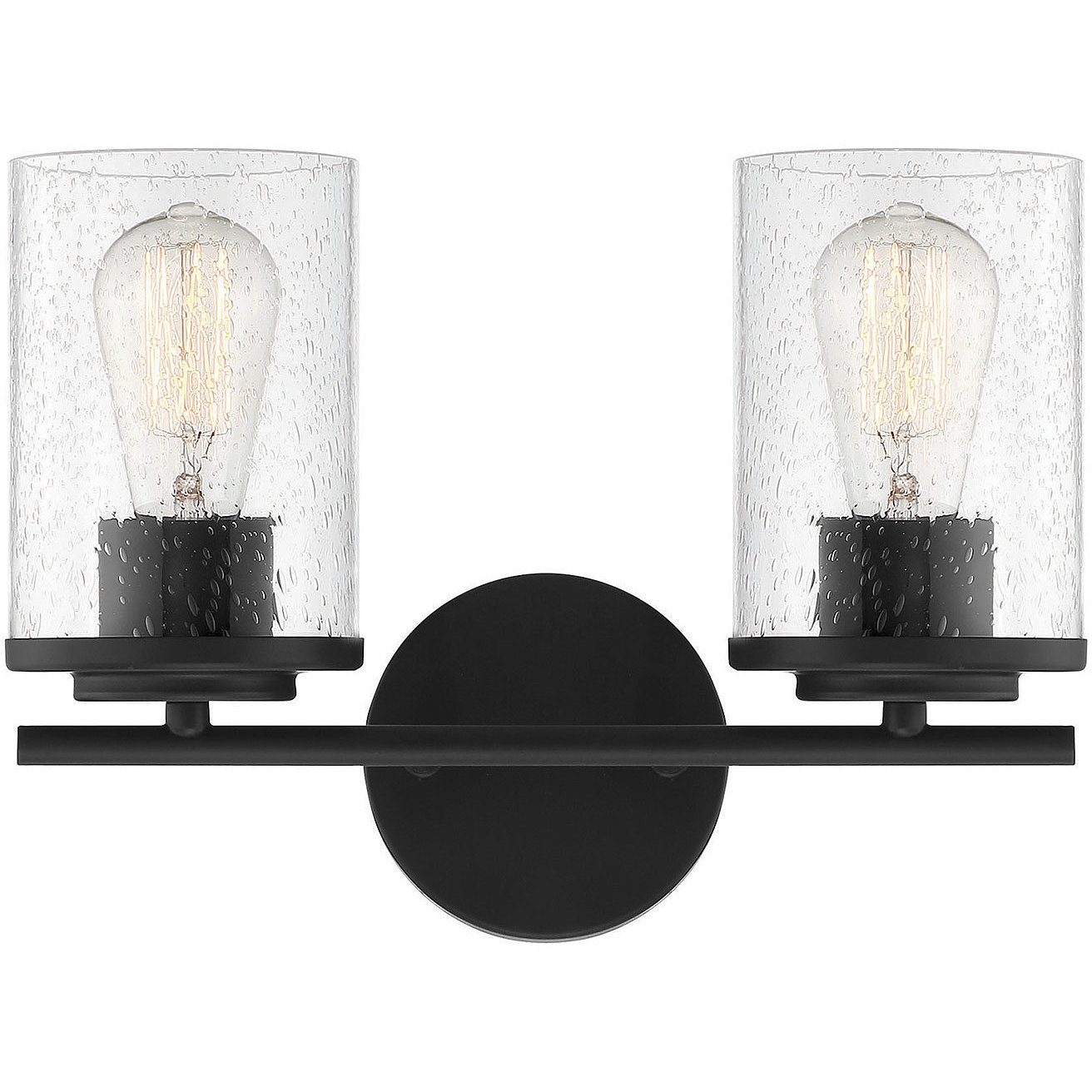 8 light vanity light black top