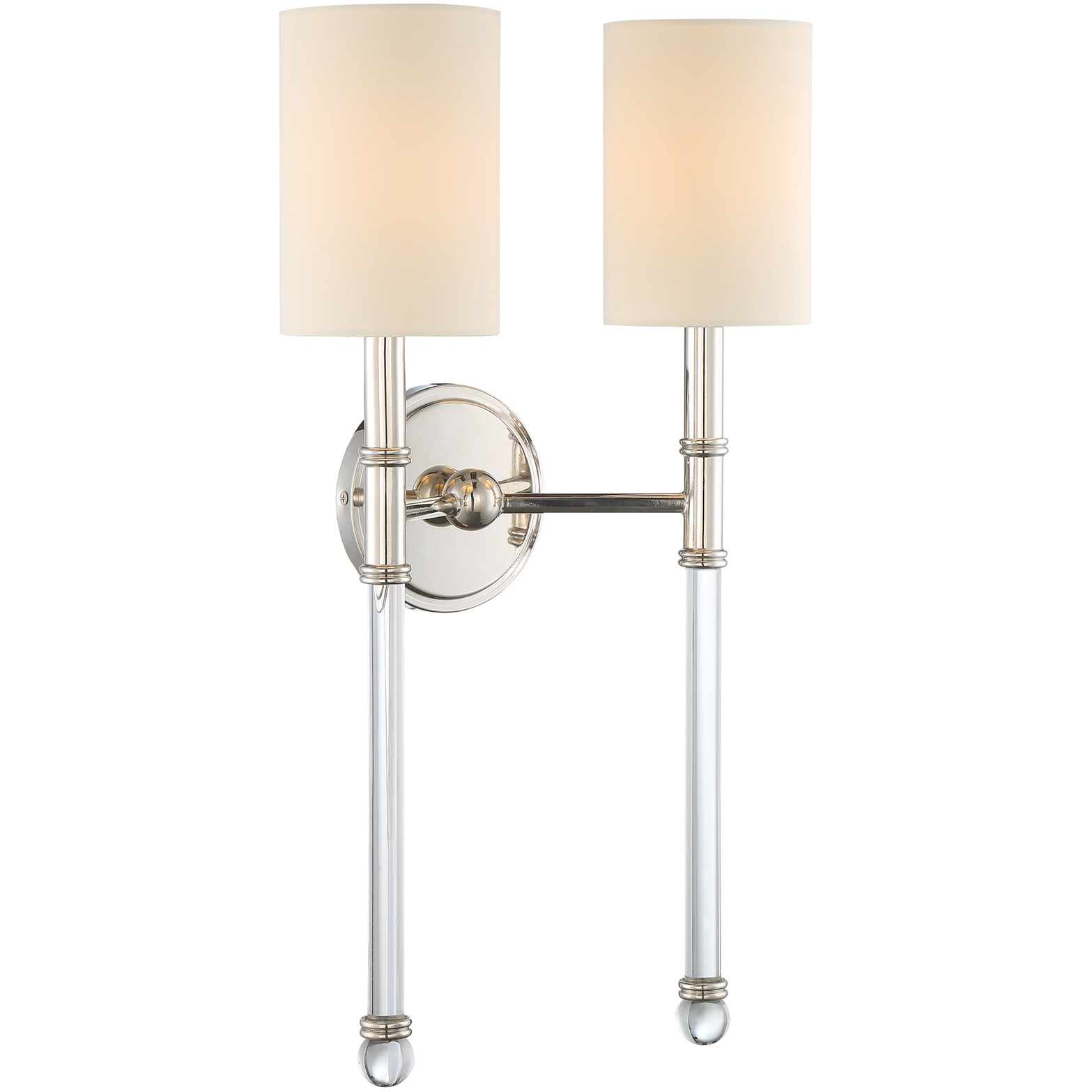 Double light wall sconce top